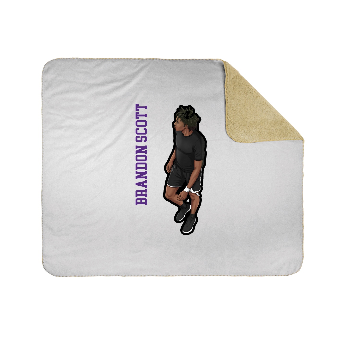 50x60 Sherpa Lined Throw Blanket