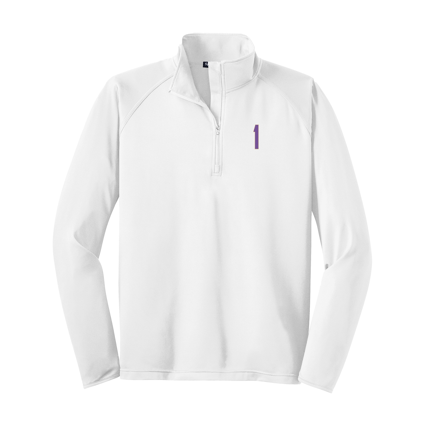 Q-Zip Pullover — Front Shirsy in White