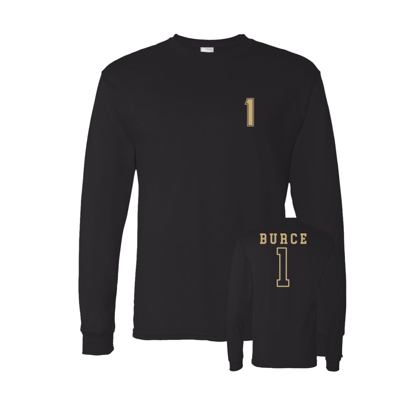 Long Sleeve Tee — Chest Back in Black