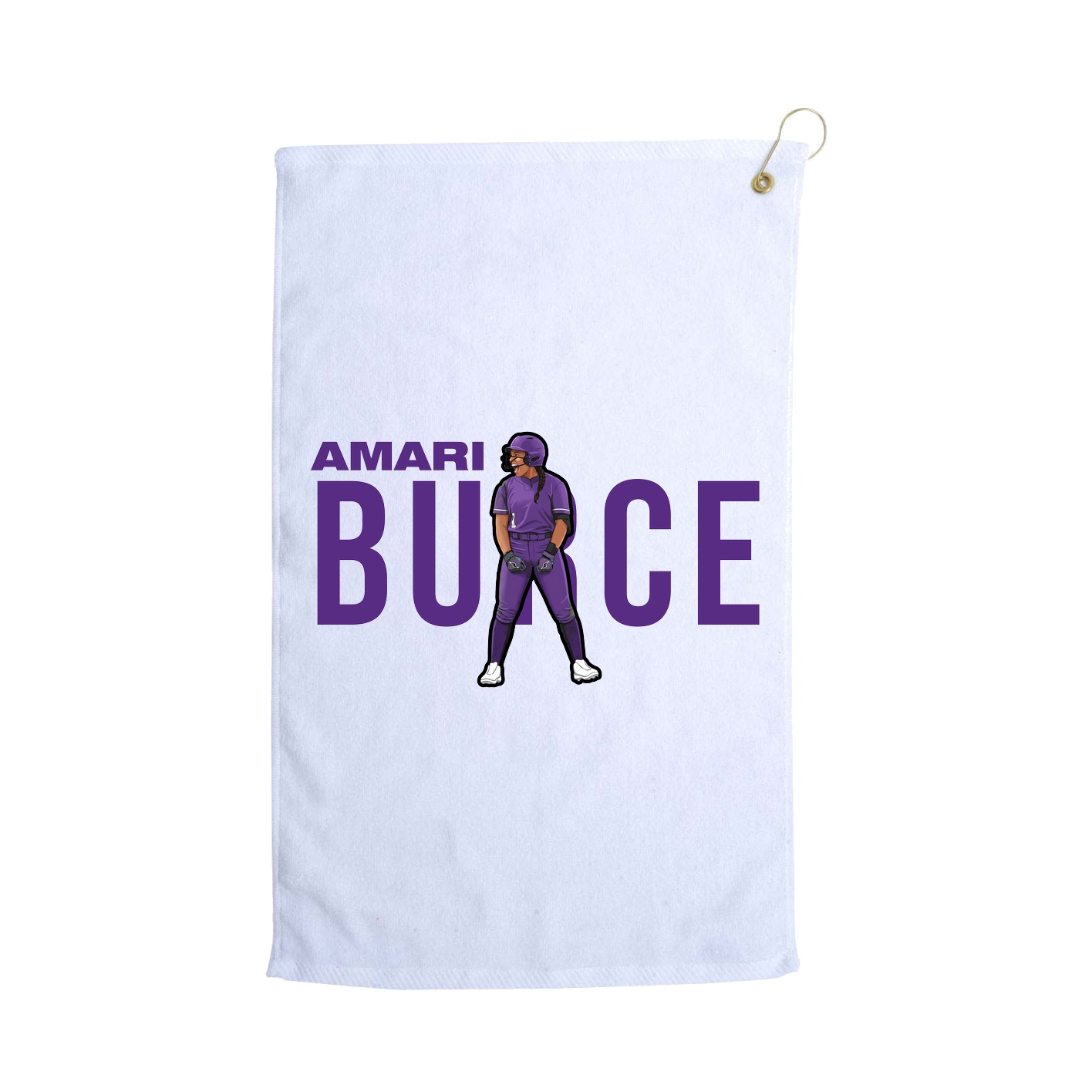 Golf Towel — Player Name in White