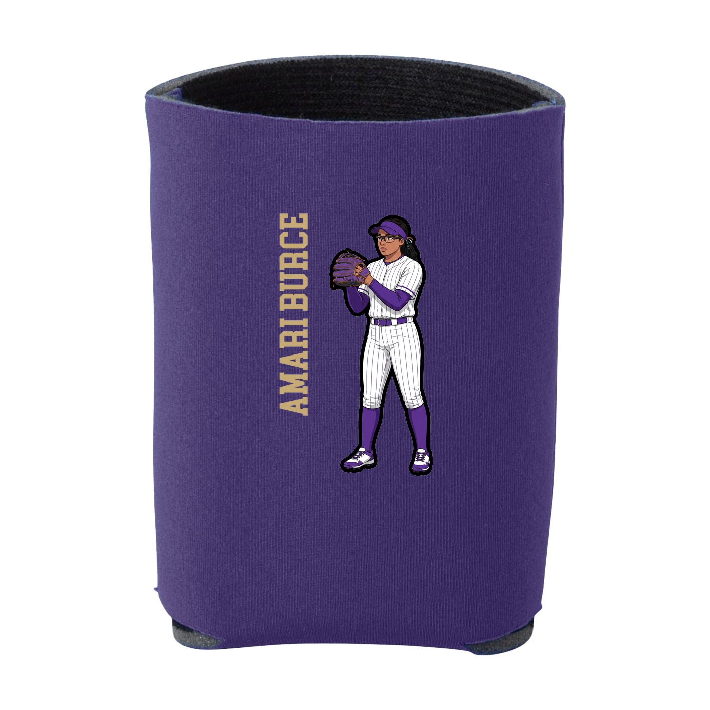 Can Holder — Name Vertical in Purple