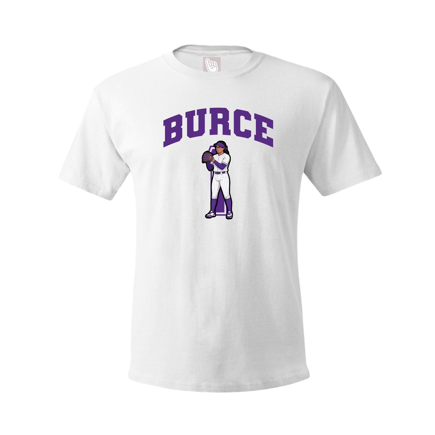 Youth Tee — Number in White