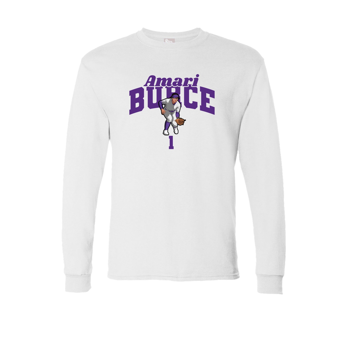 Long Sleeve Tee — Signature Arch in White