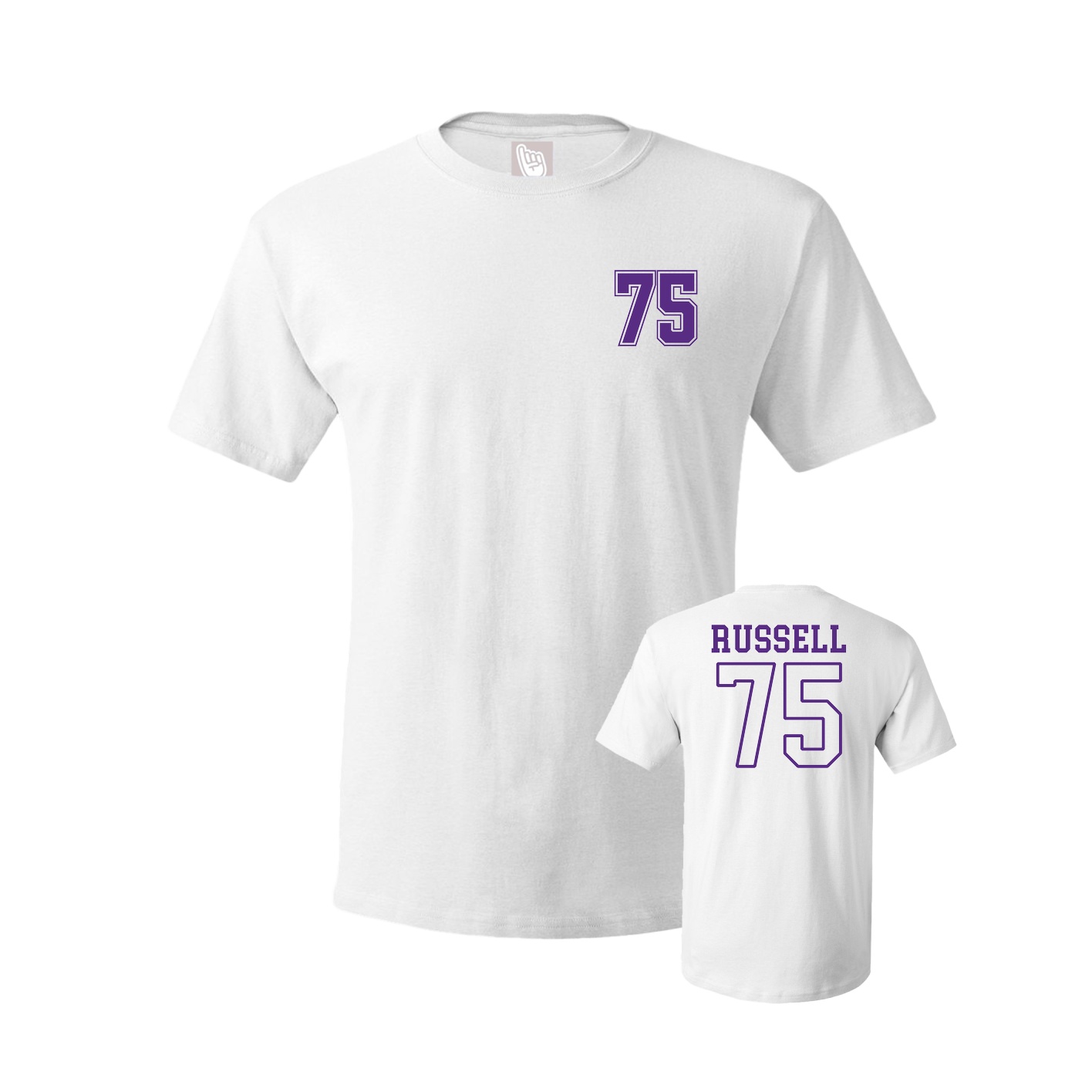 Youth Tee — Chest Back in White