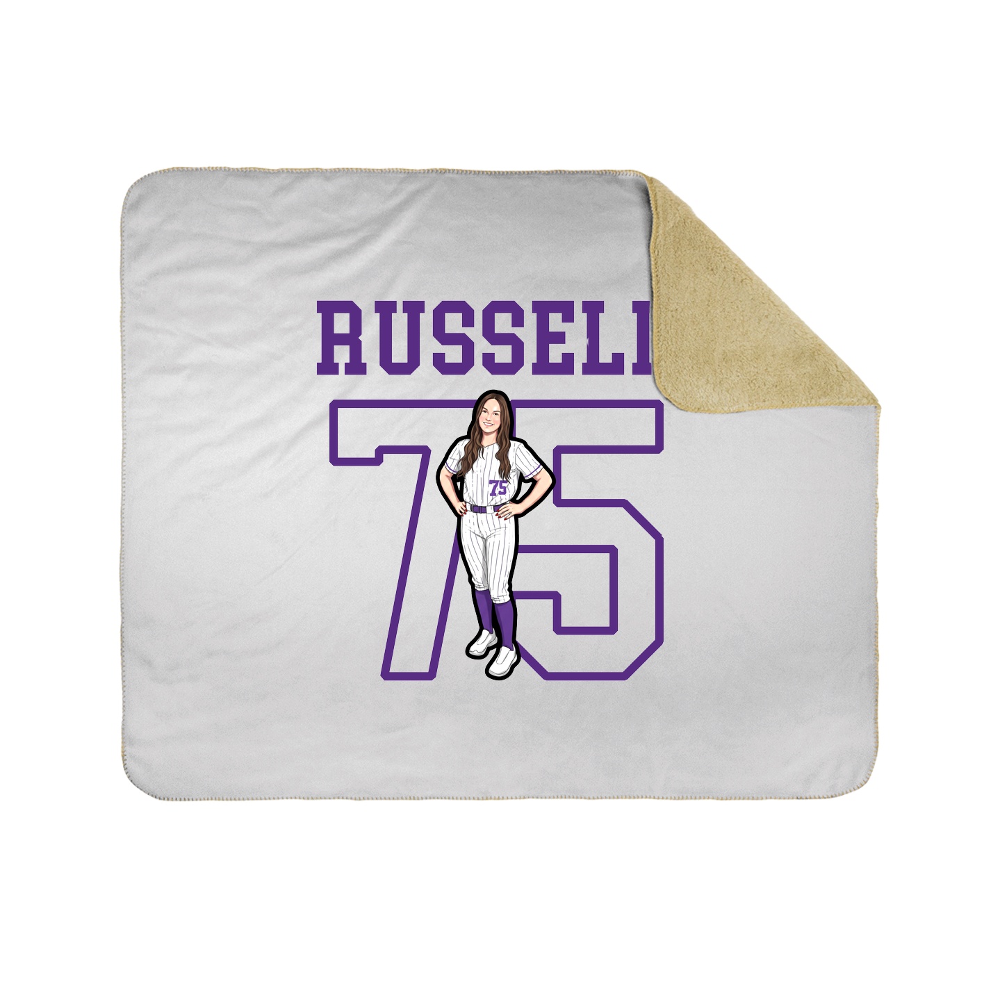 Throw Blanket — Shirsey in White