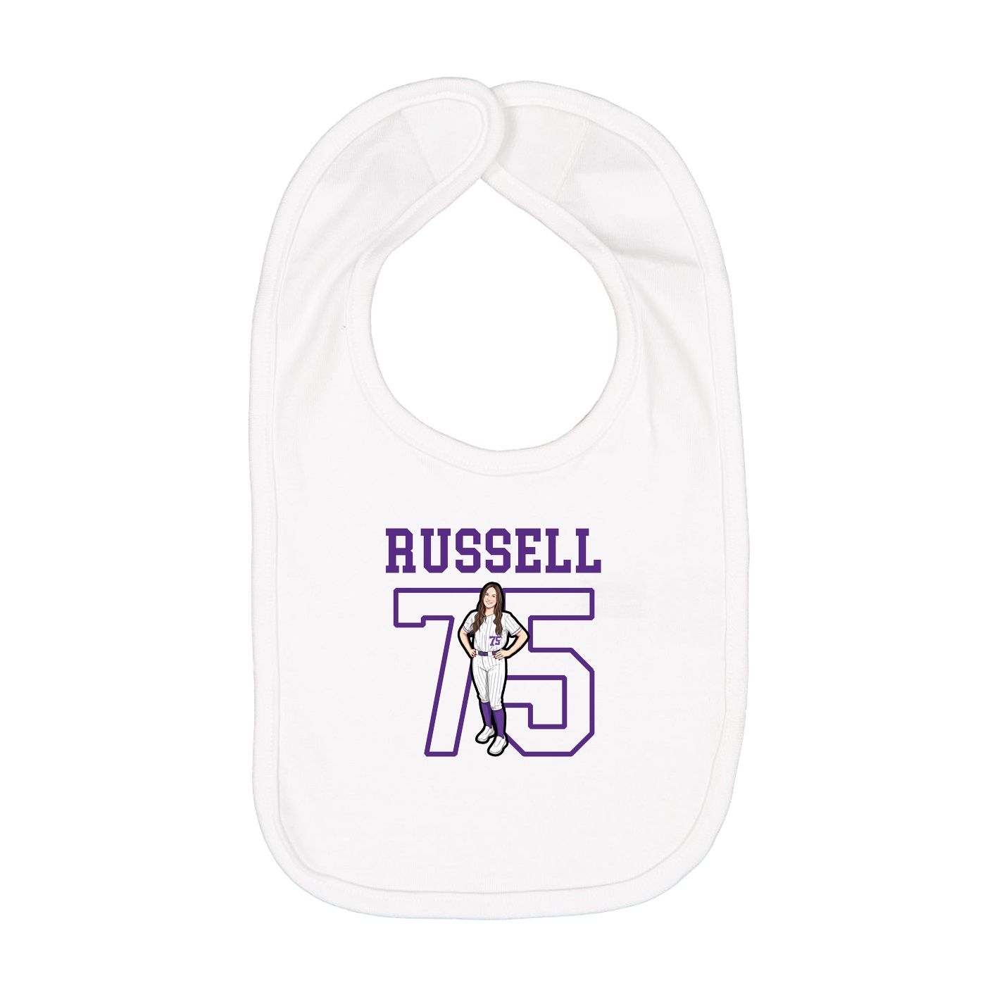 Infant Bib — Shirsey in White