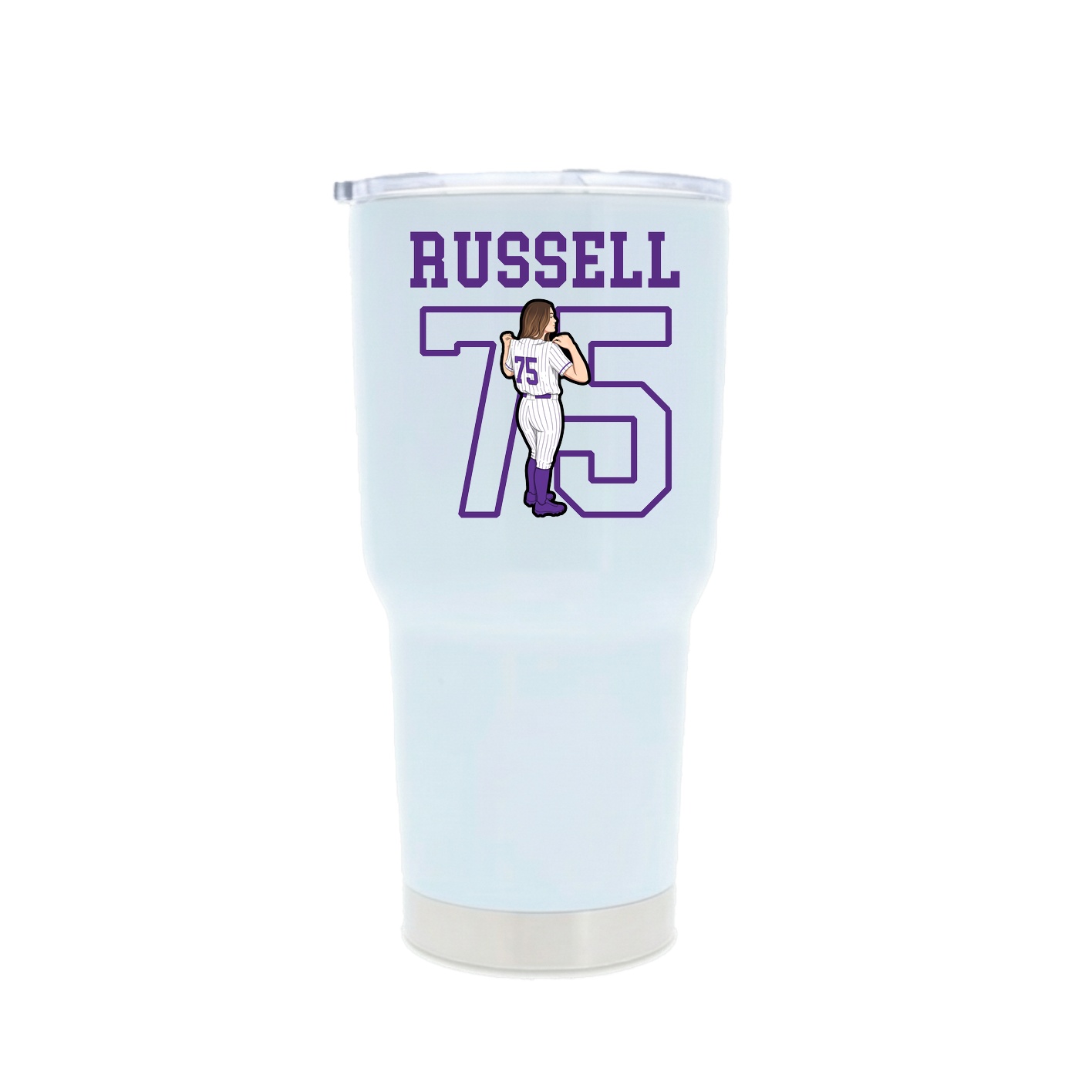 30oz Stainless Steel Tumbler — Shirsey in White