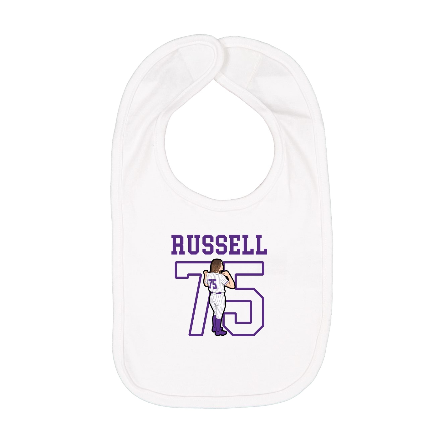 Infant Bib — Shirsey in White