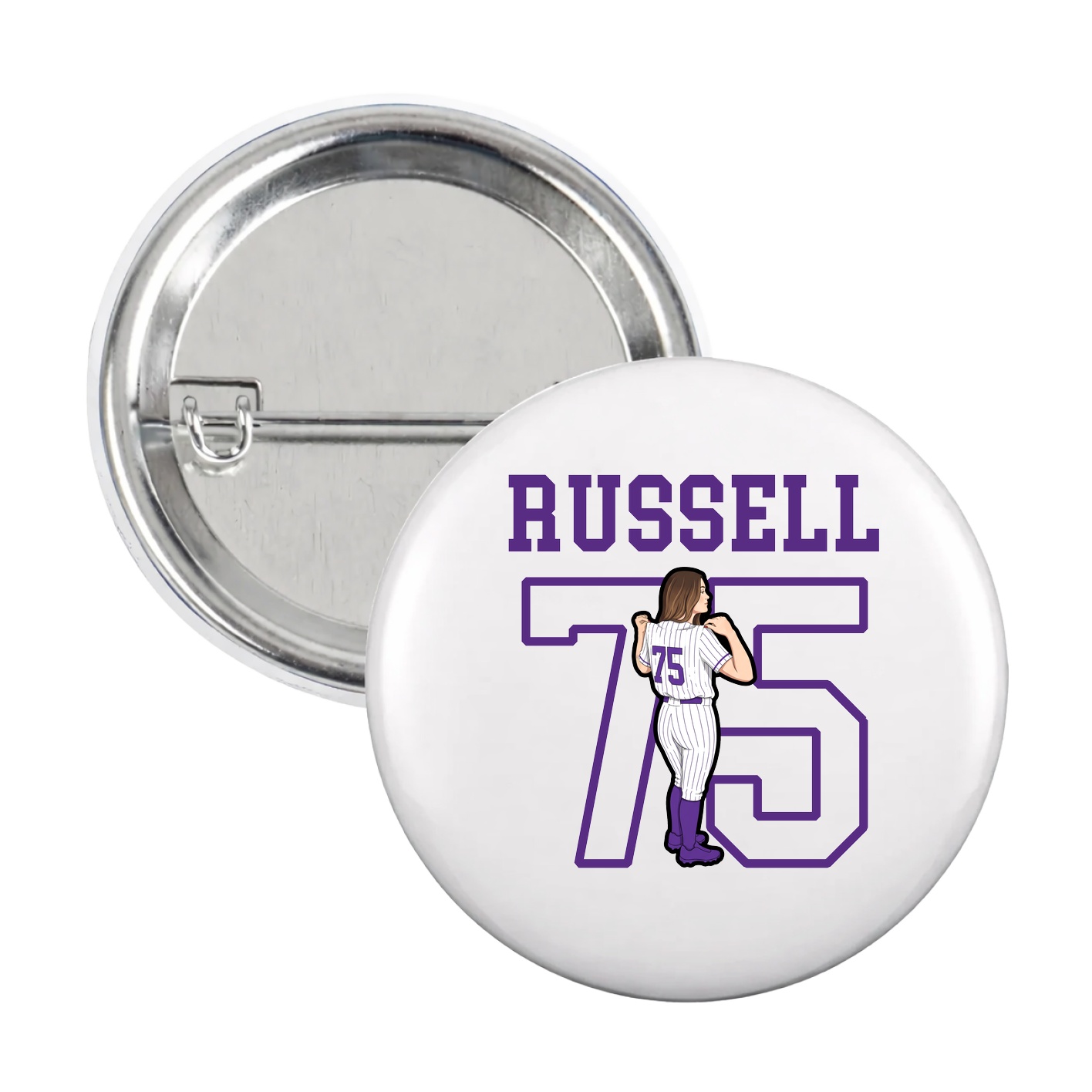 Game Day Button — Shirsey in White