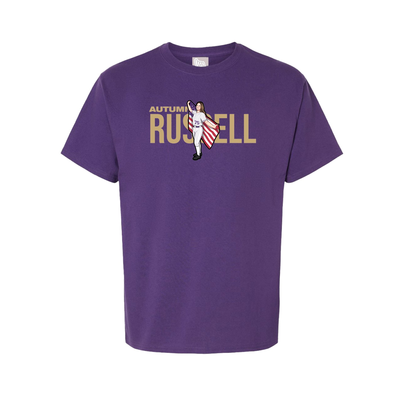 Youth Tee — Player Name in Purple
