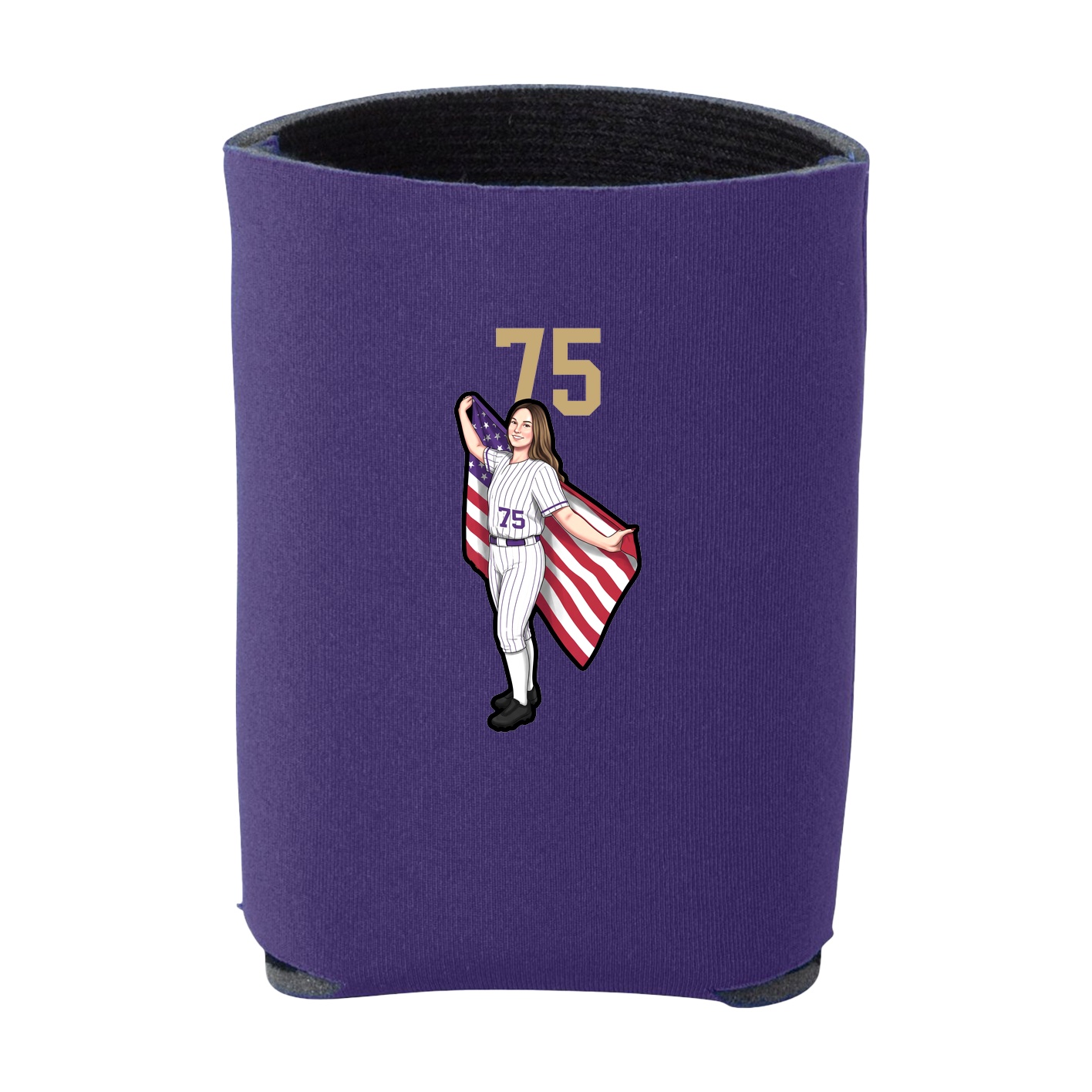 Can Holder — Number Top in Purple
