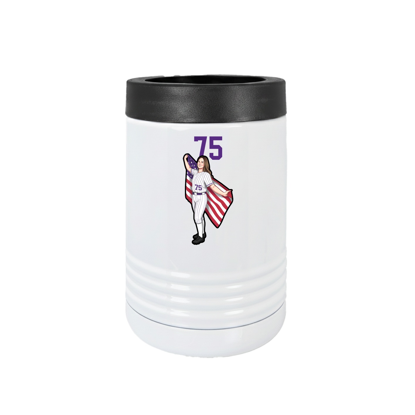 Beverage Holder — Number Top in White