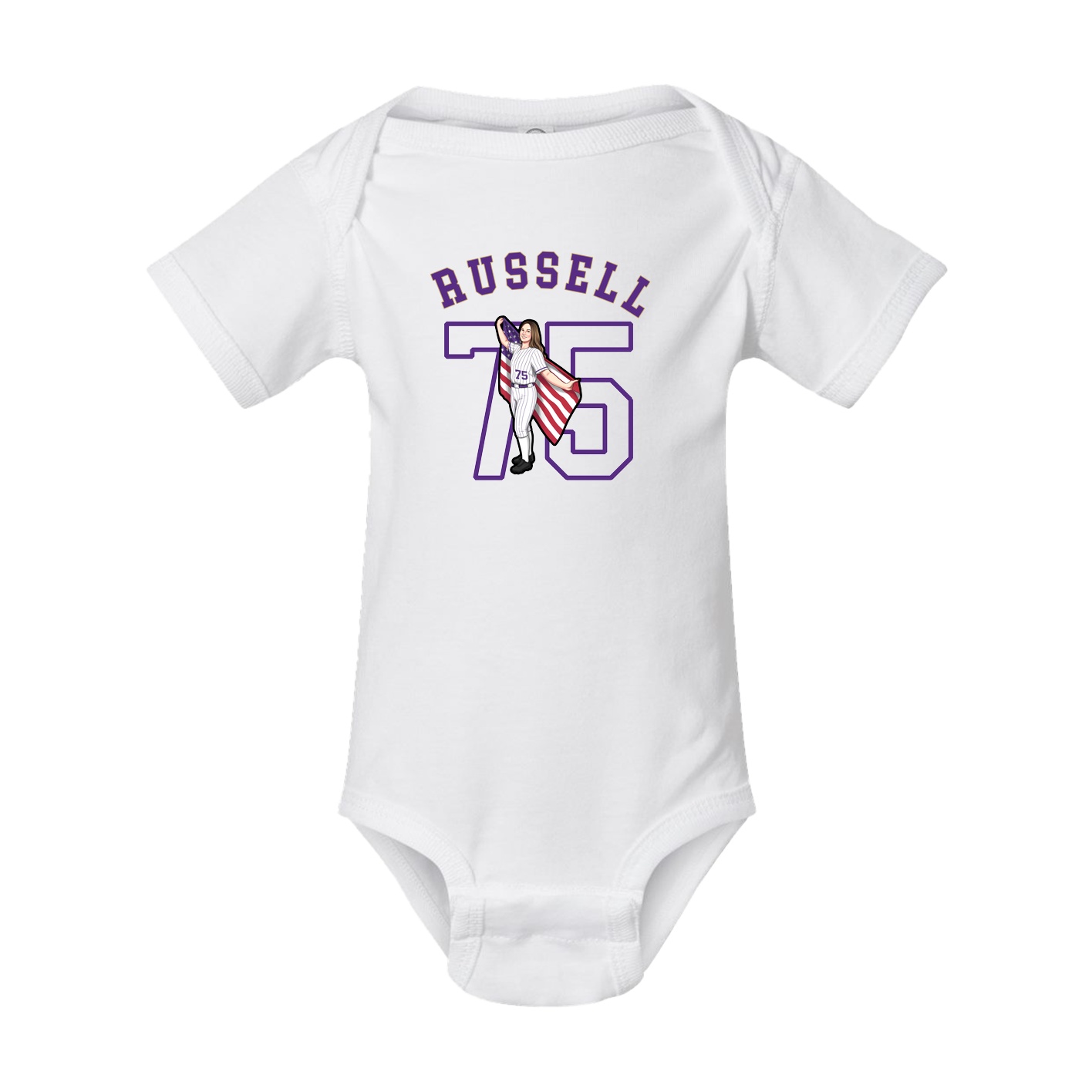 Baby Onesie — Shirsey Arch in White