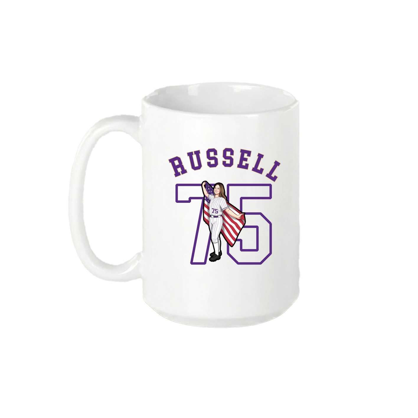 15oz Coffee Mug — Shirsey Arch in White