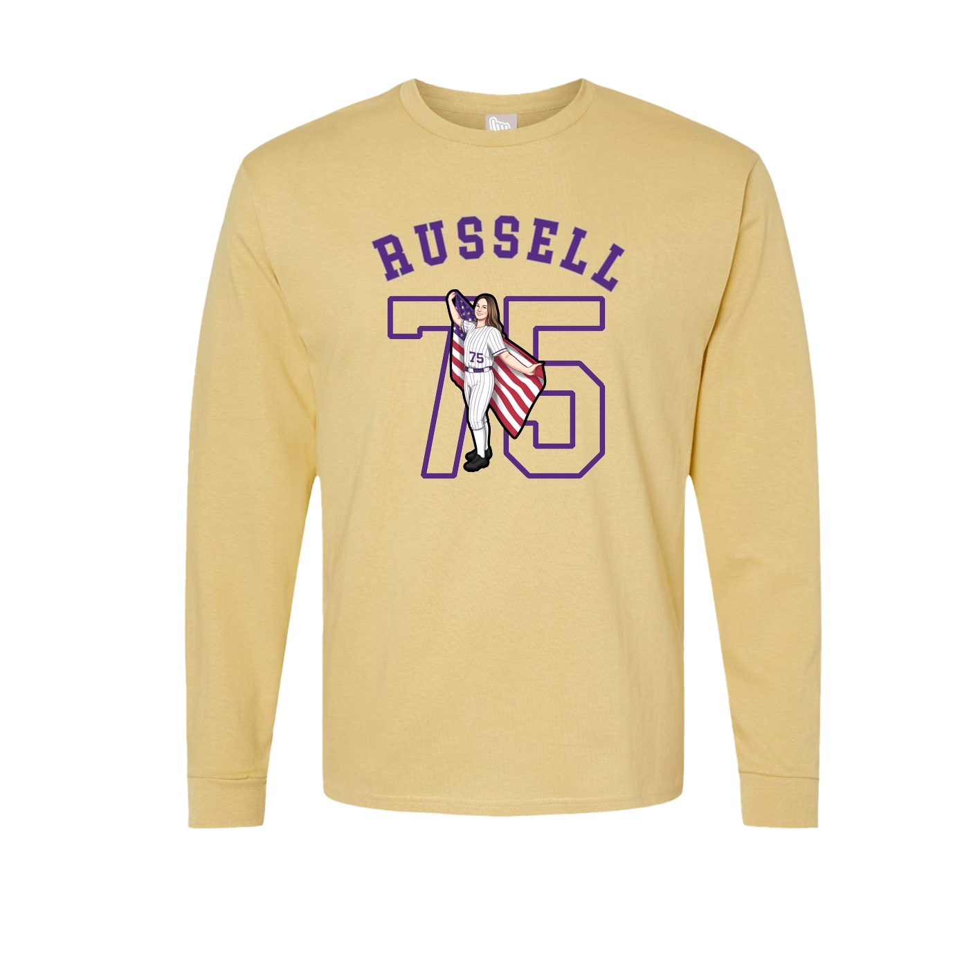 Long Sleeve Tee — Shirsey Arch in Vegas Gold