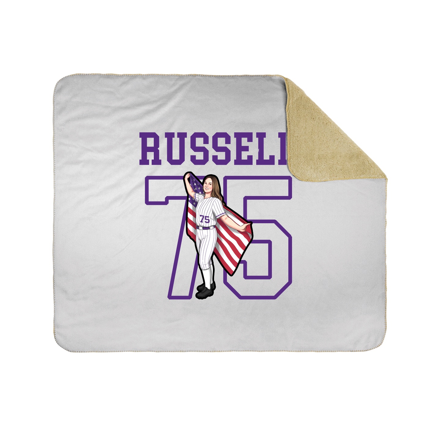 Throw Blanket — Shirsey in White
