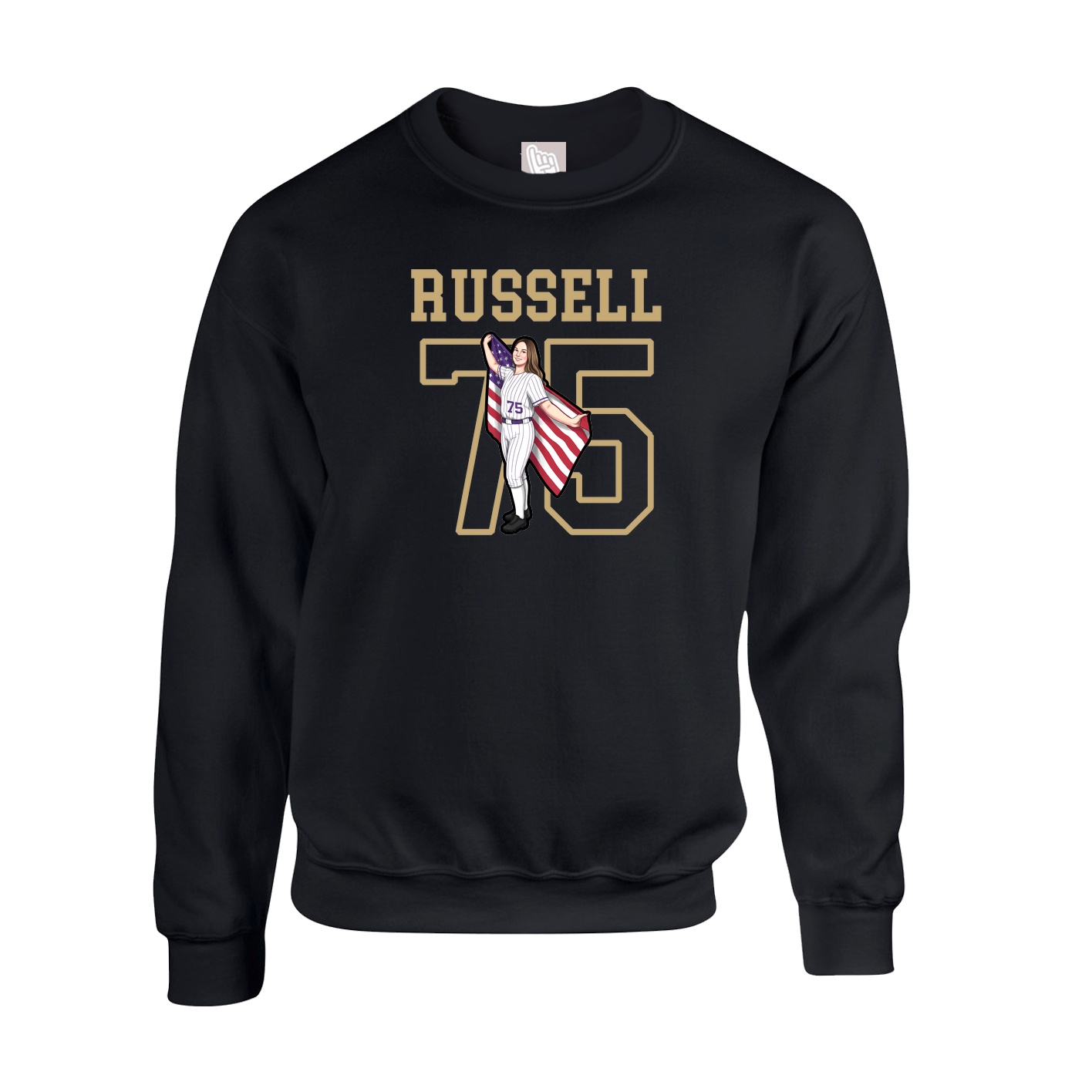 Fleece Crew — Shirsey in Black