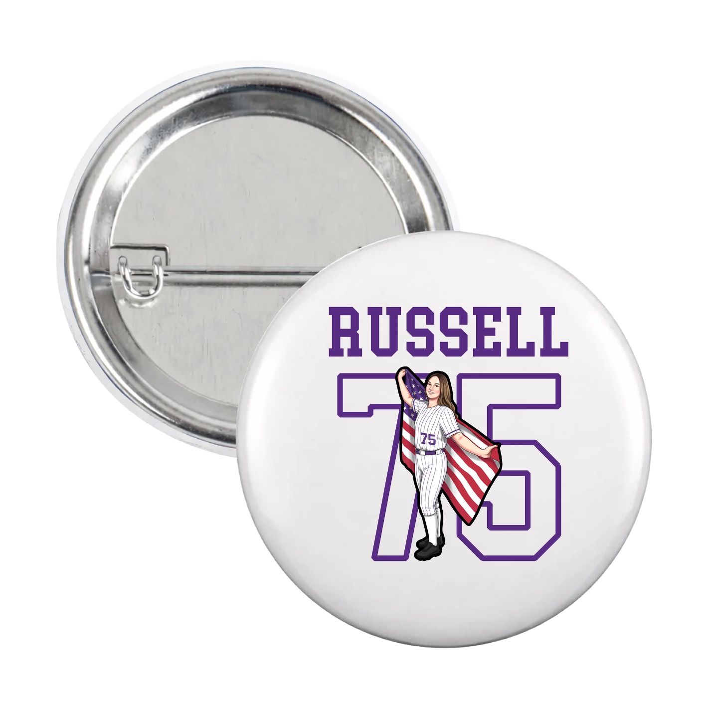 Game Day Button — Shirsey in White