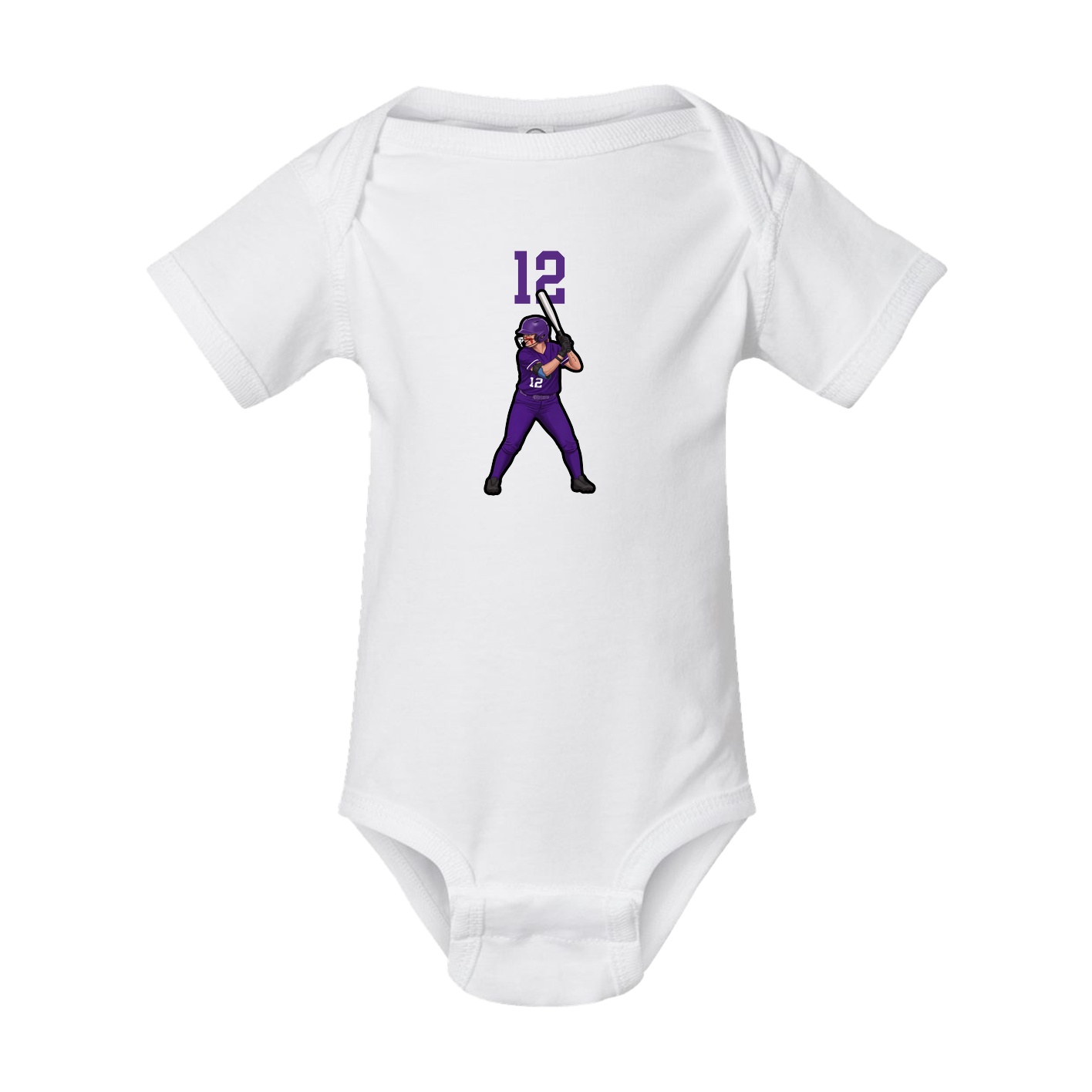 Baby Onesie — Number Top in White