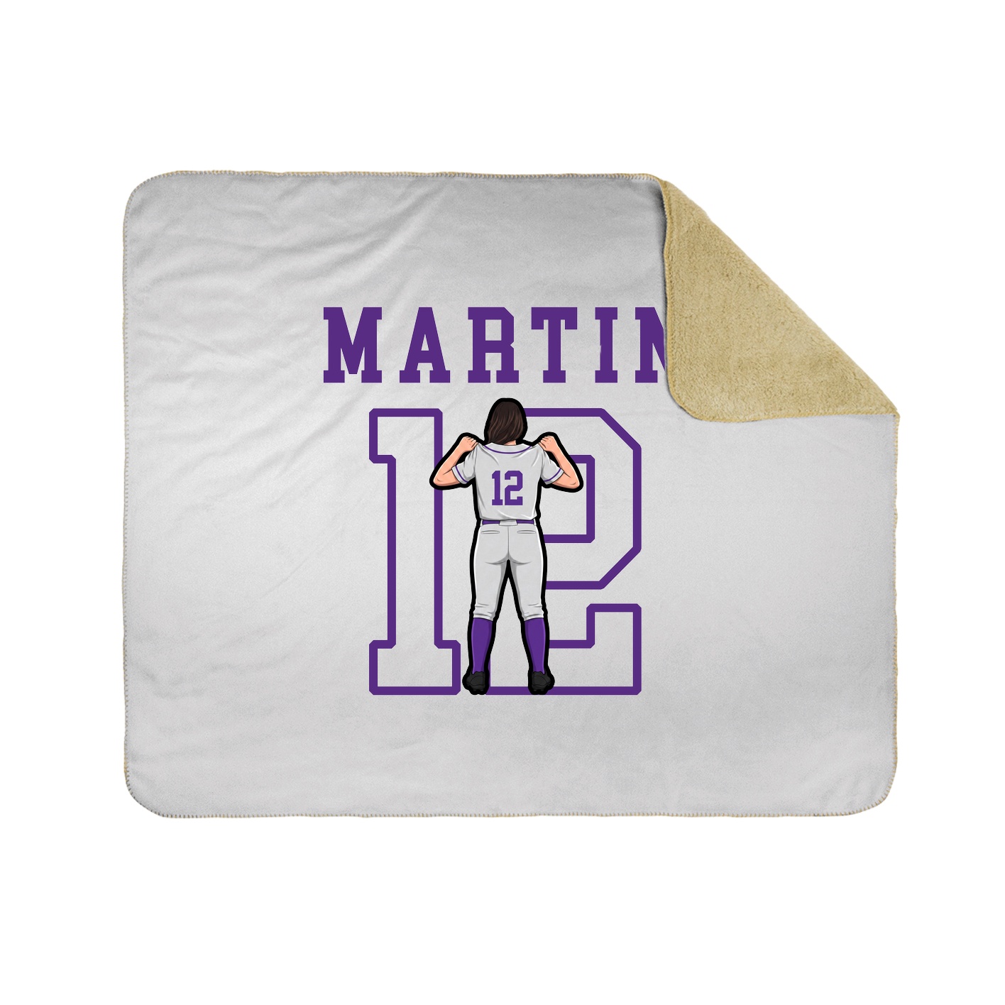 Throw Blanket — Shirsey in White