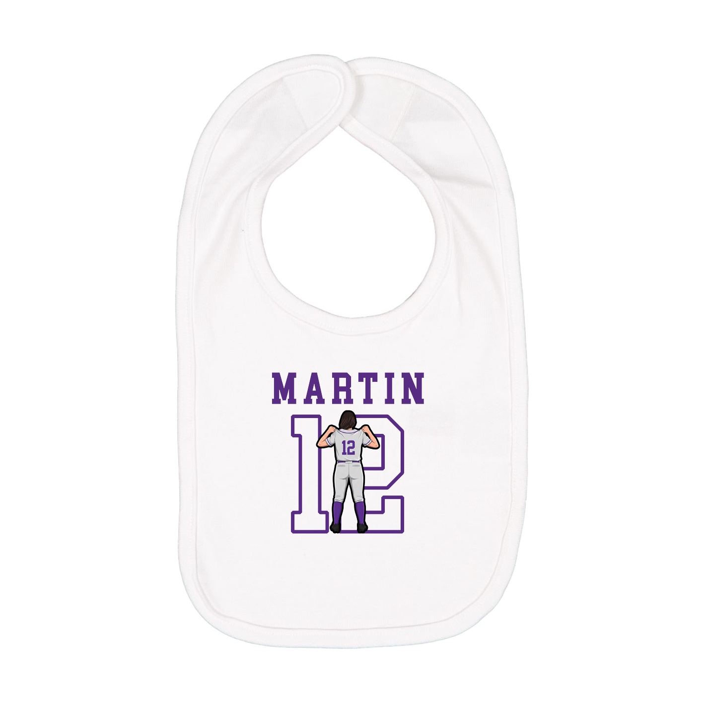 Infant Bib — Shirsey in White