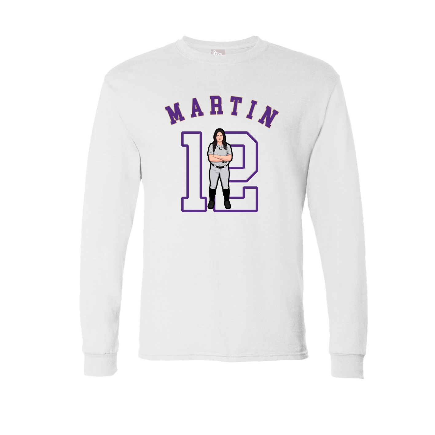 Long Sleeve Tee — Shirsey Arch in White