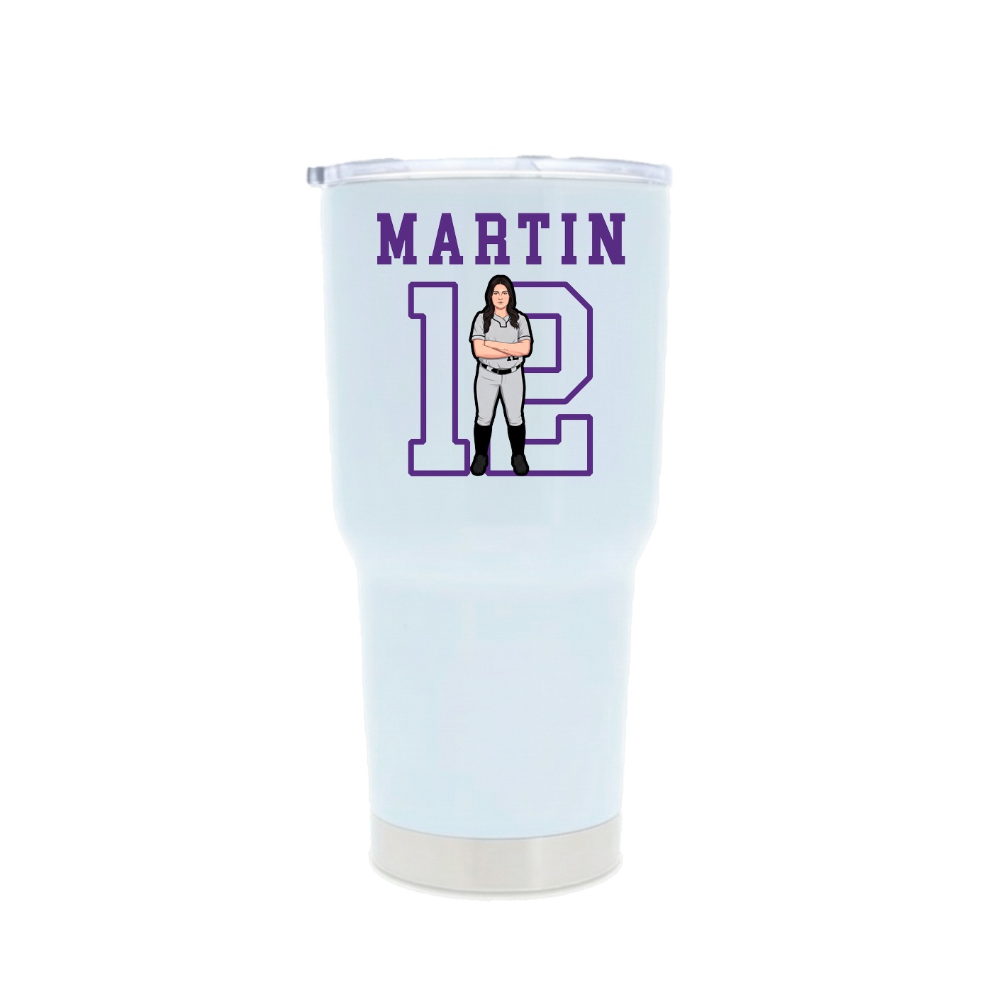 30oz Stainless Steel Tumbler — Shirsey in White