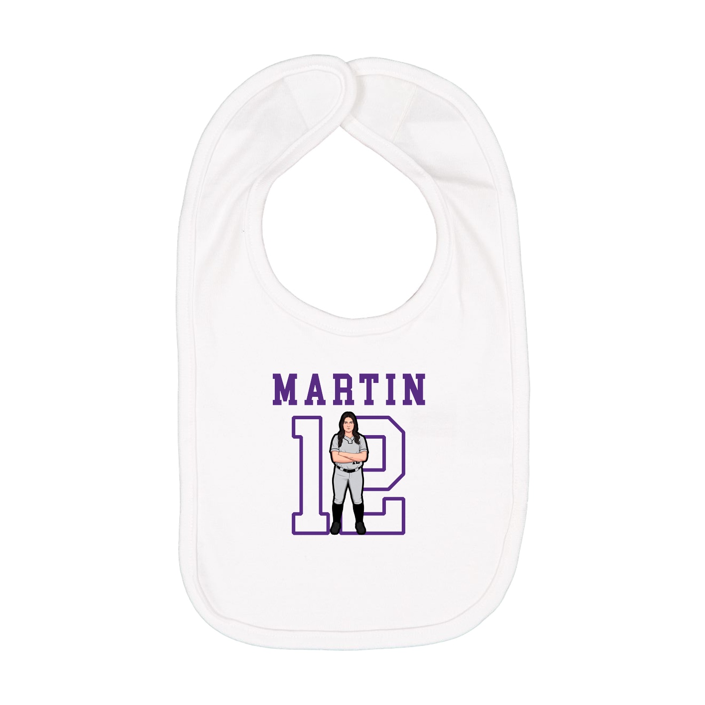 Infant Bib — Shirsey in White