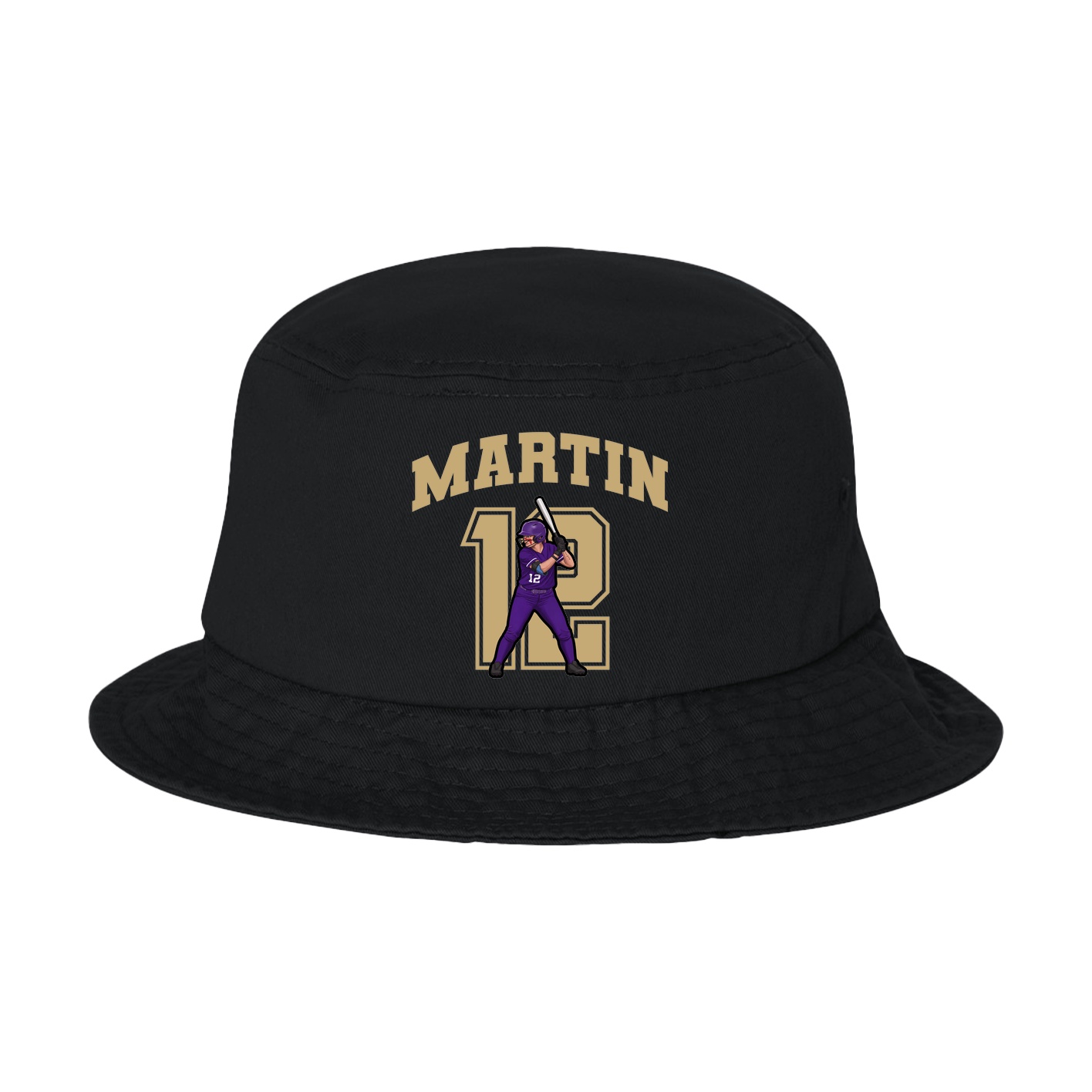 Bucket Cap — Number in Black