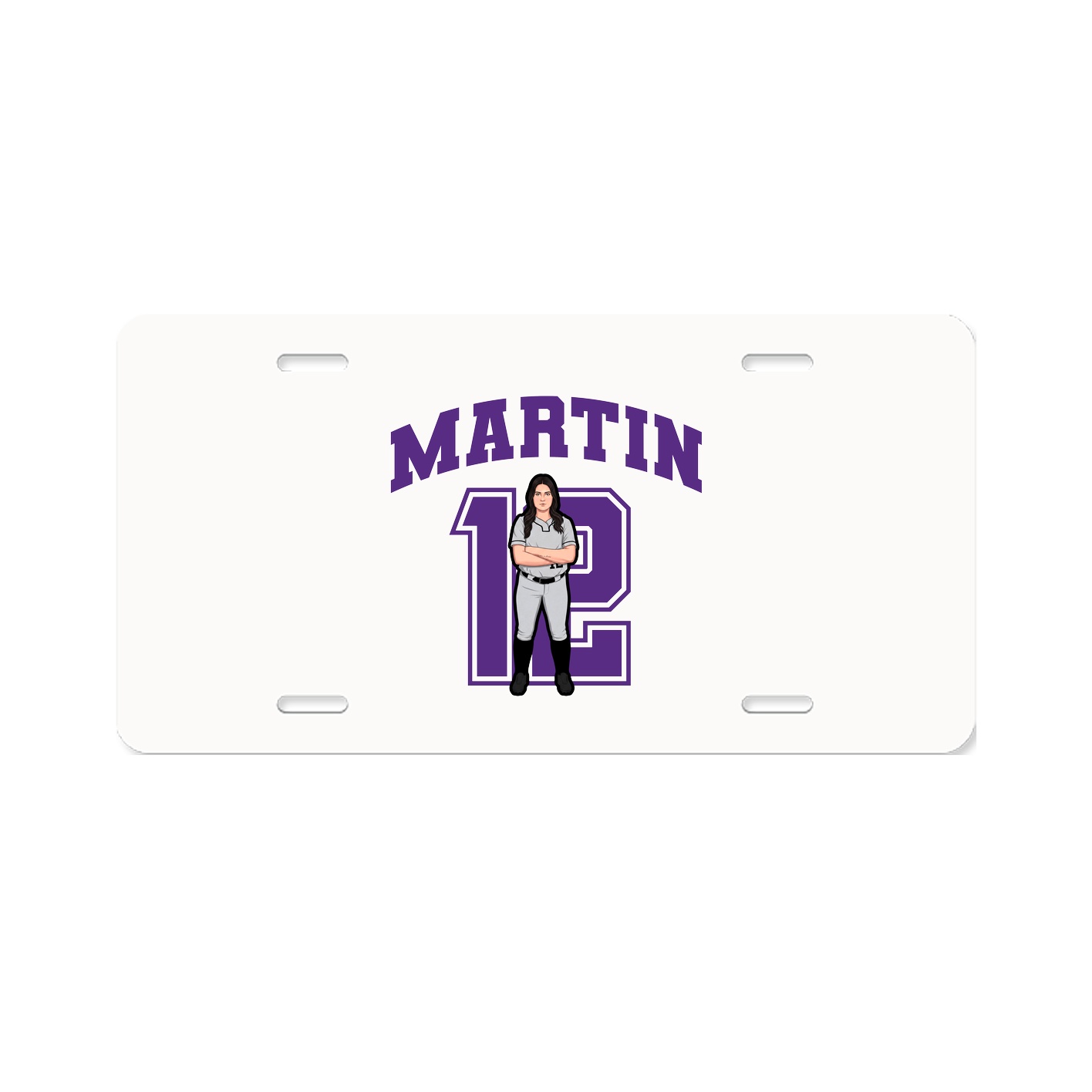 License Plate — Number in Classic