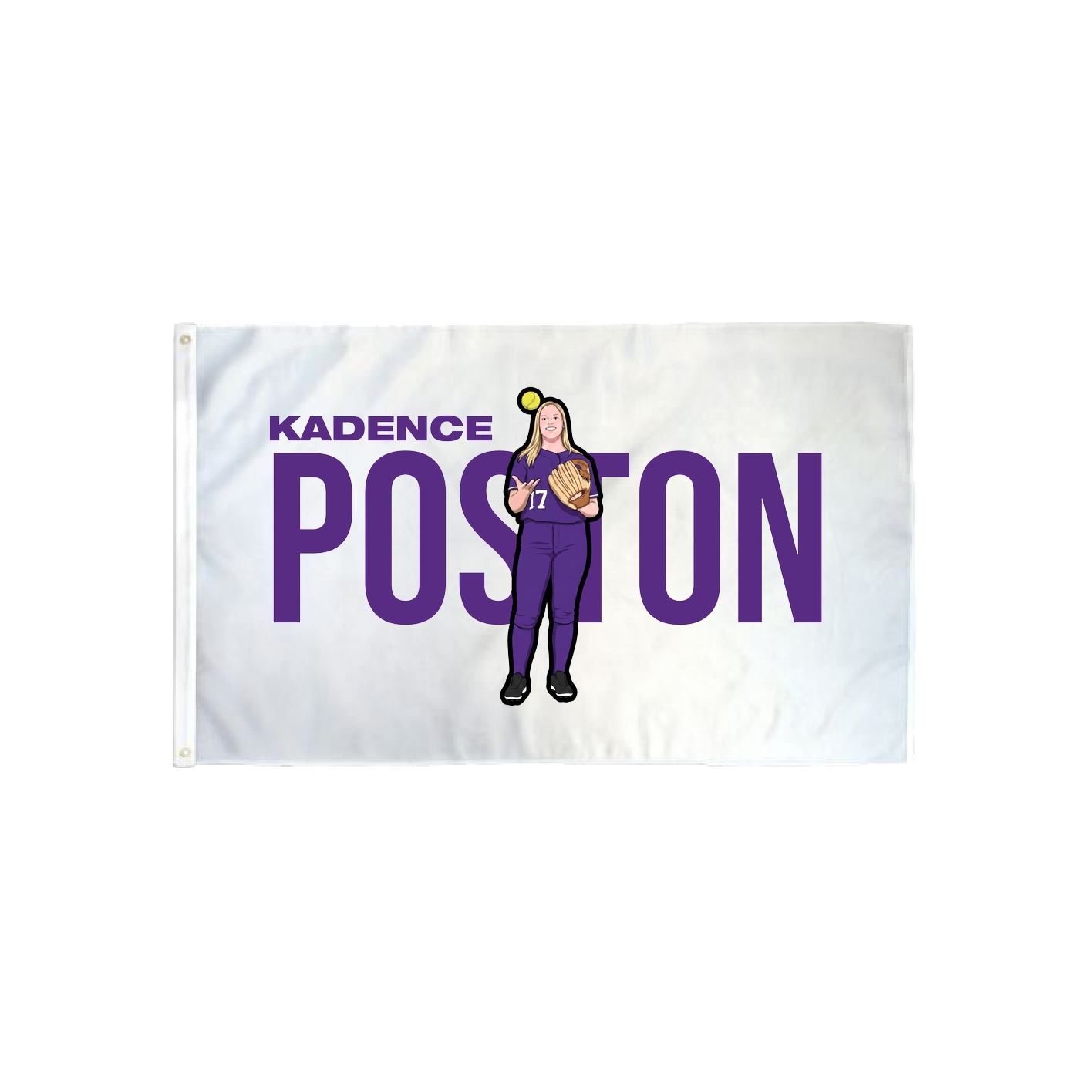 3x5 Flag — Player Name in Classic