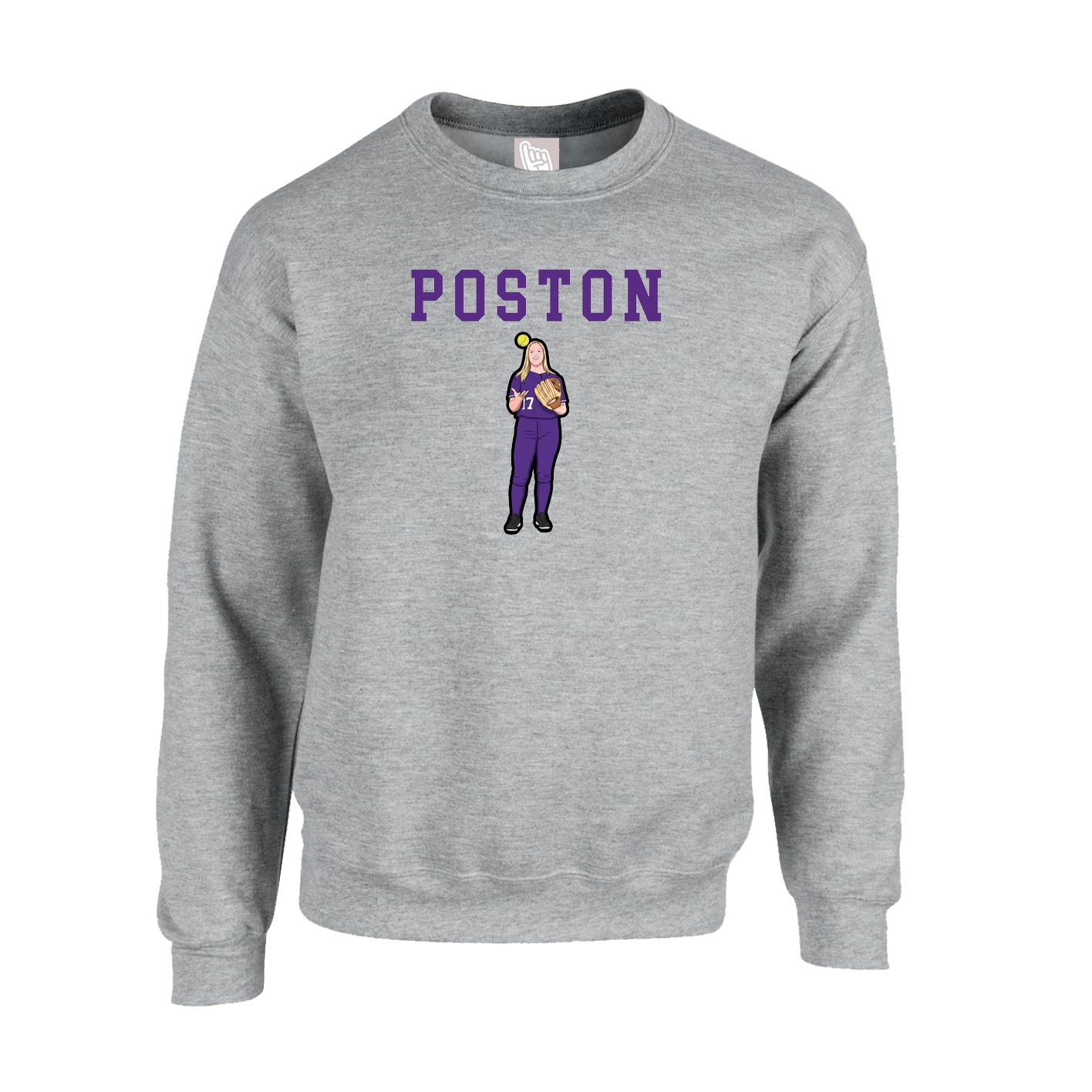 Fleece Crew — Shirsey in Grey