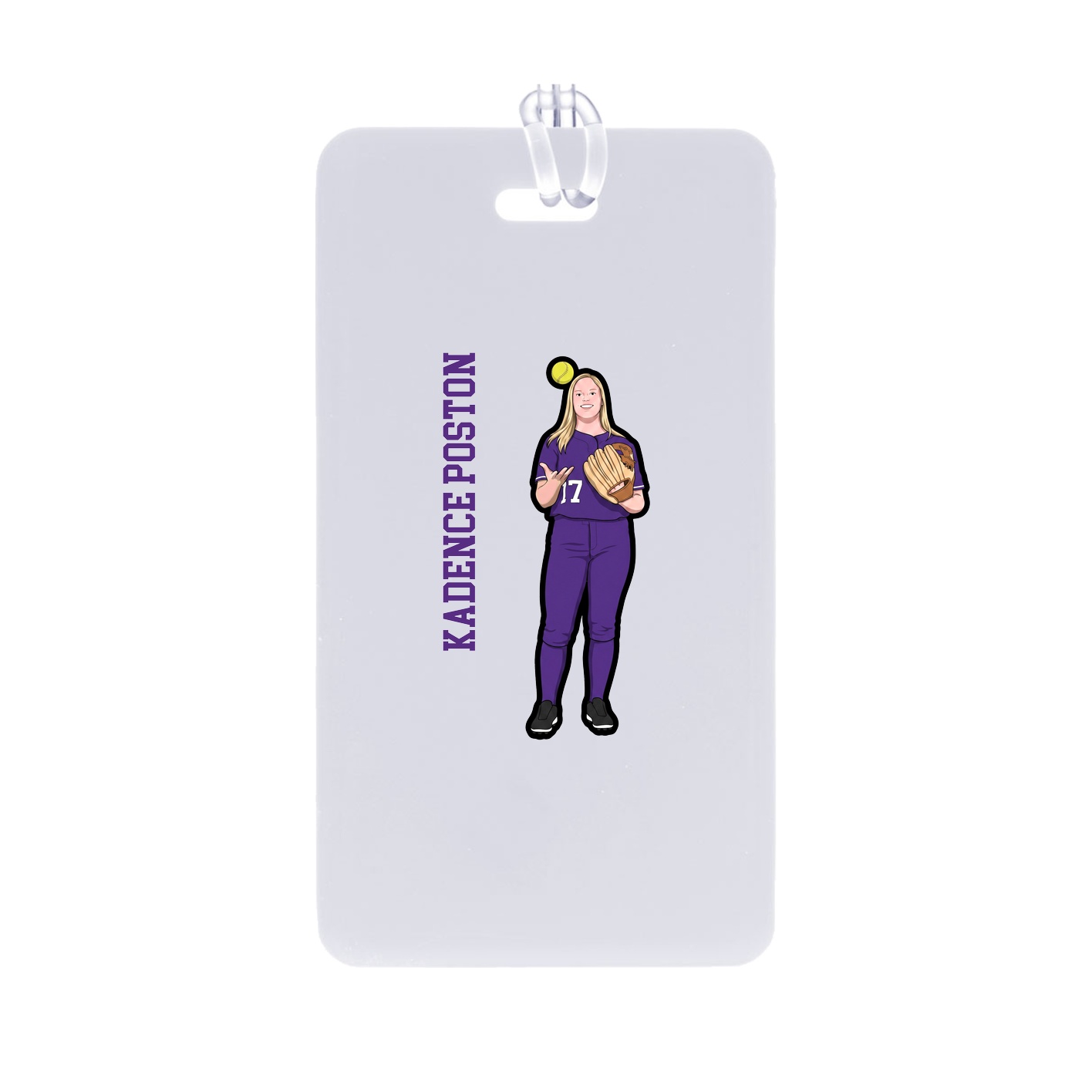 Bag Tag — Name Vertical in Classic