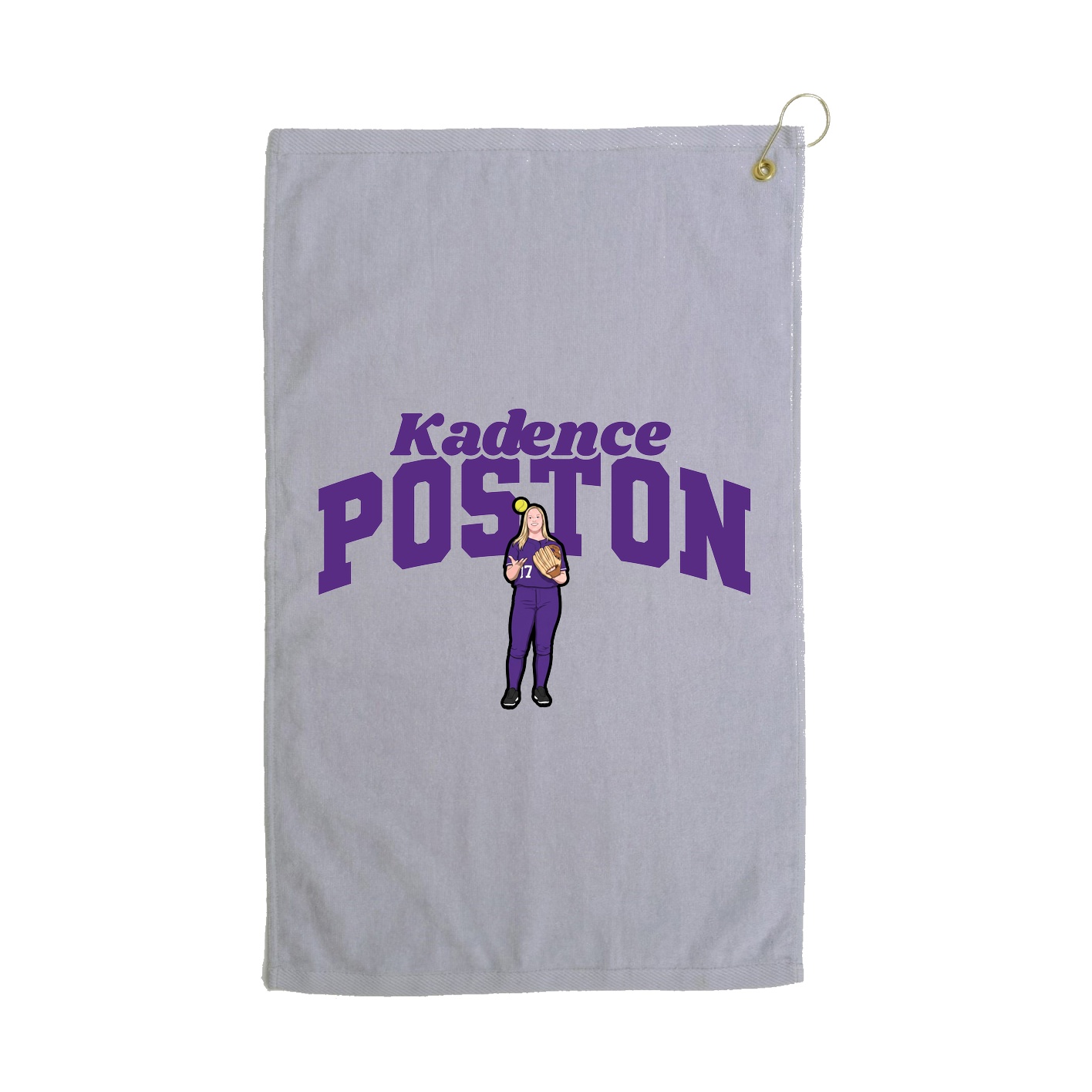 Golf Towel — Signature Arch in Grey