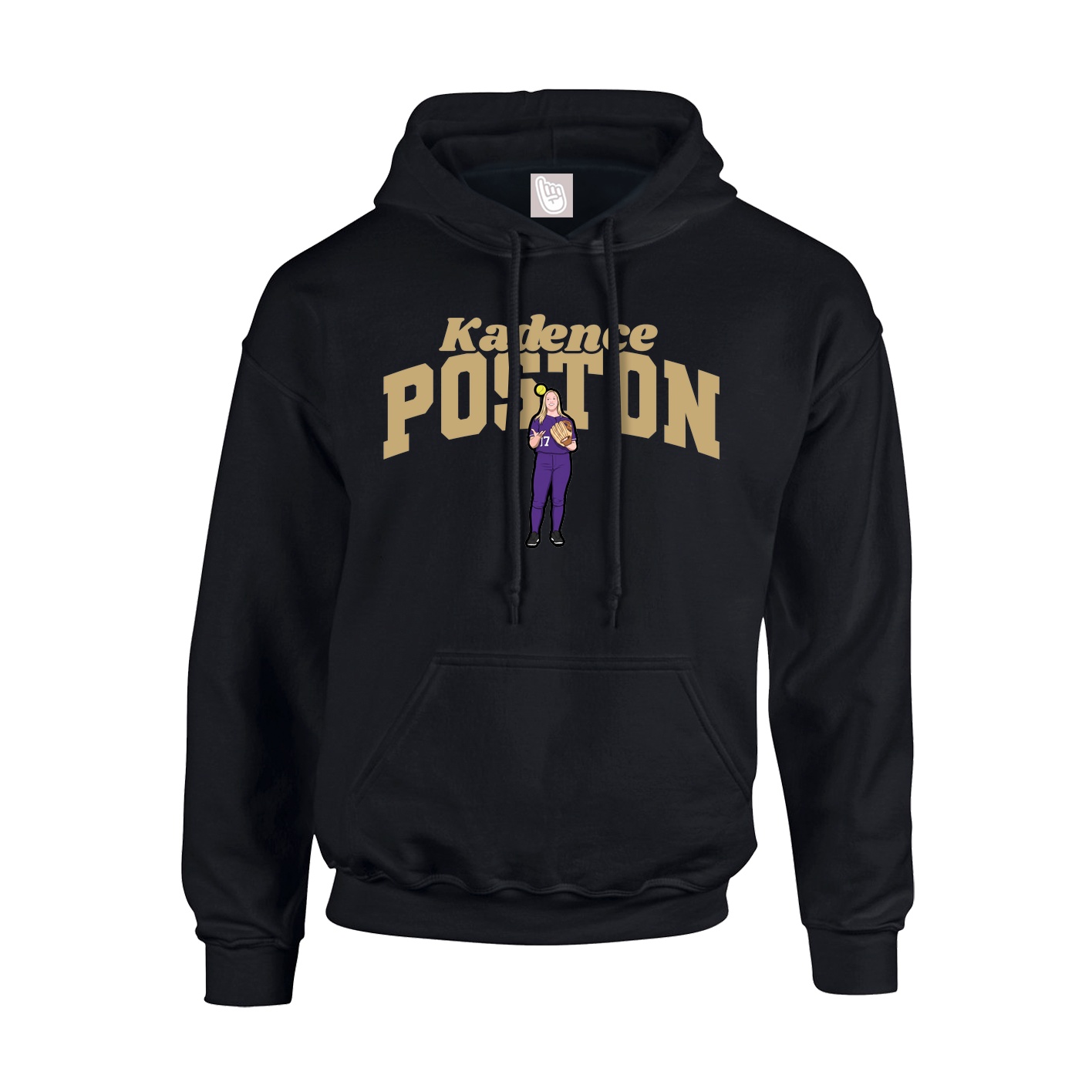 Hoodie — Signature Arch in Black