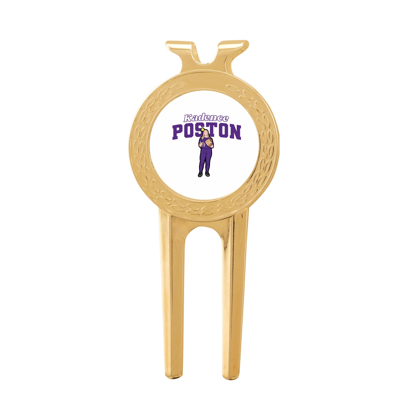 Divot Tool with Ball Marker — Name Arch in Classic