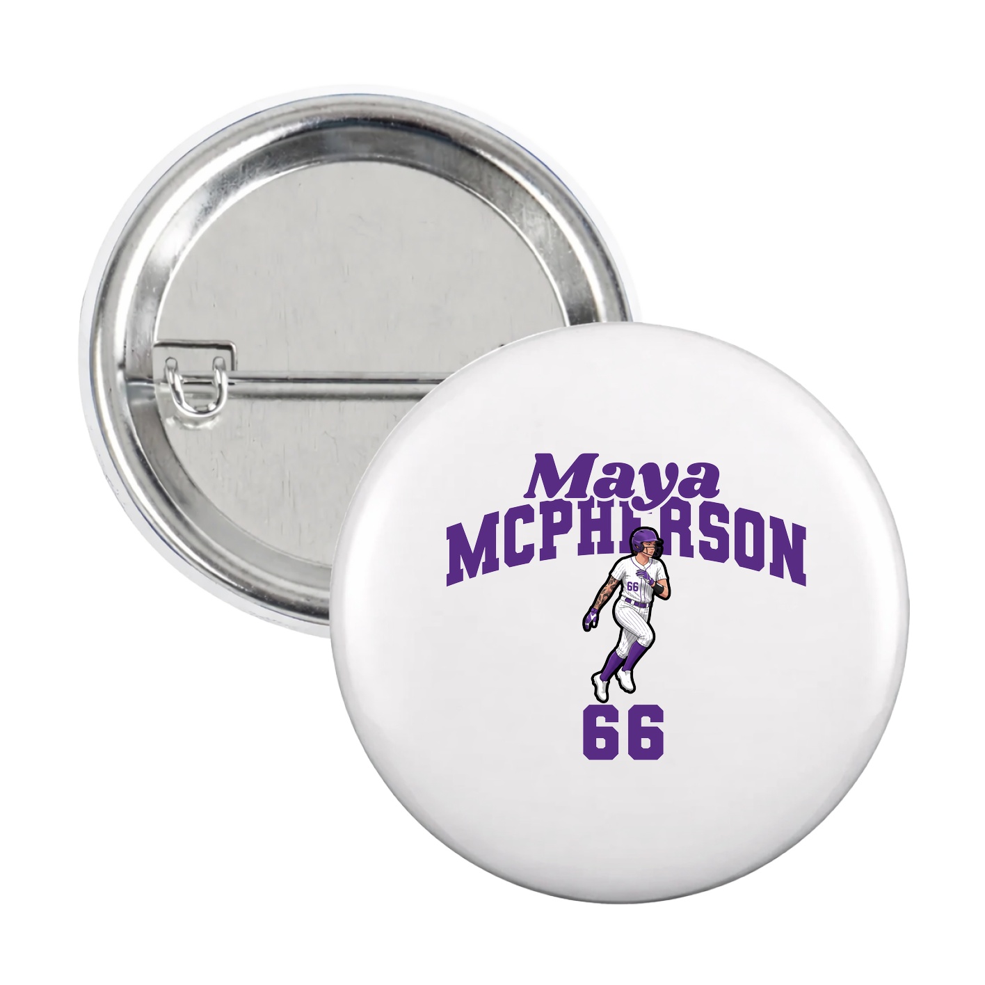 Game Day Button — Signature Arch in White