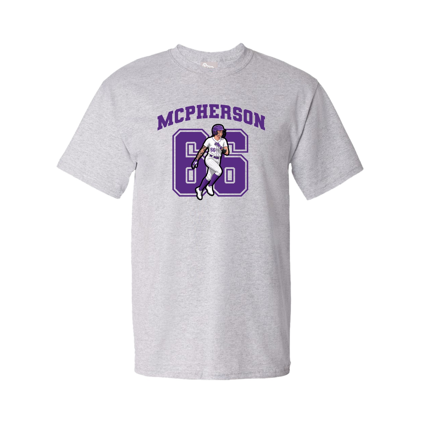 Youth Tee — Number in Grey