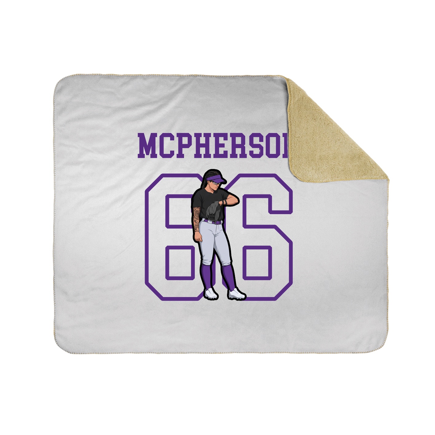 Throw Blanket — Shirsey in White