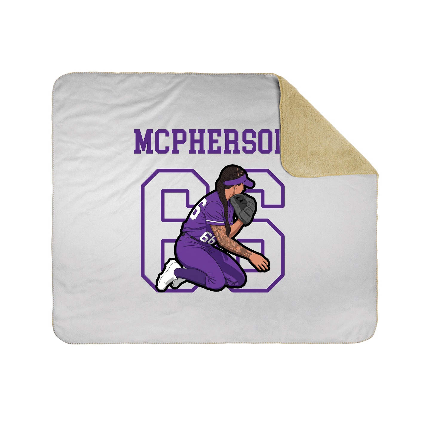 Throw Blanket — Shirsey in White