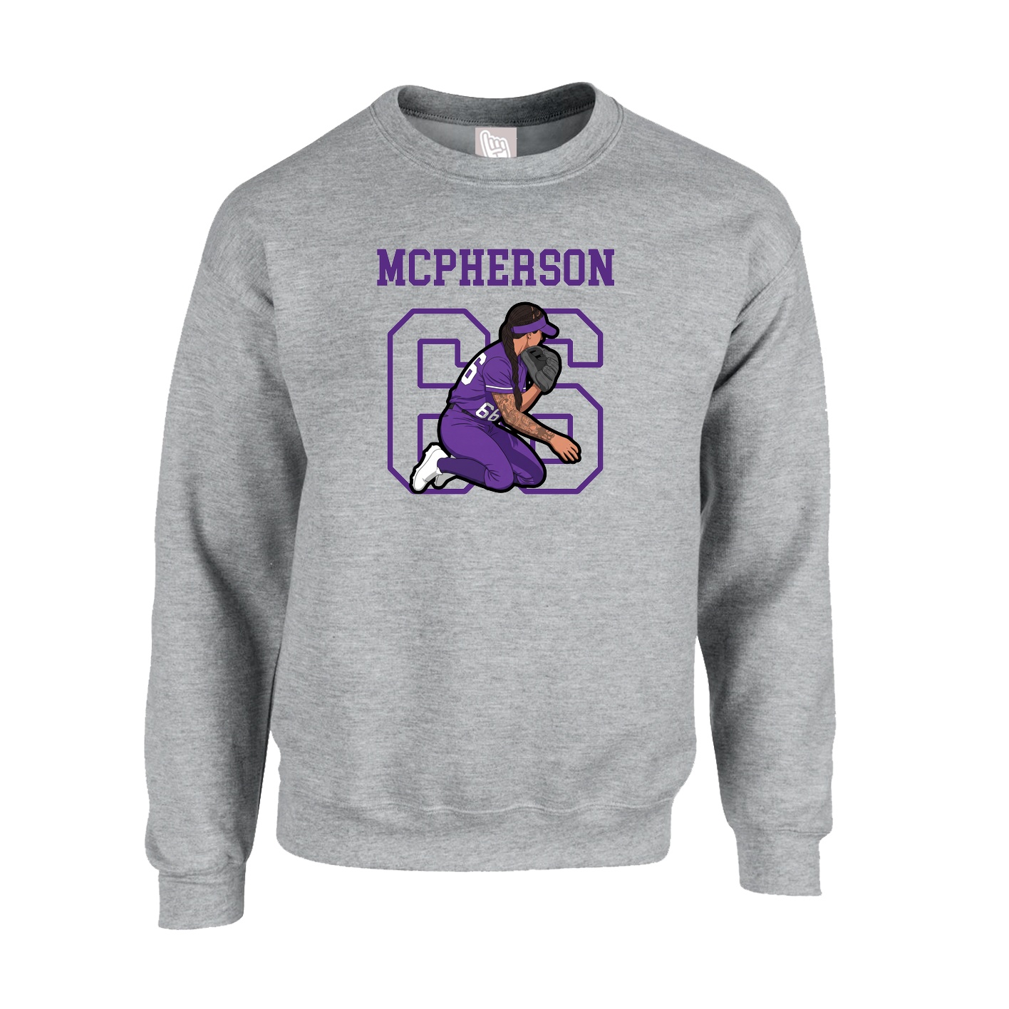 Fleece Crew — Shirsey in Grey