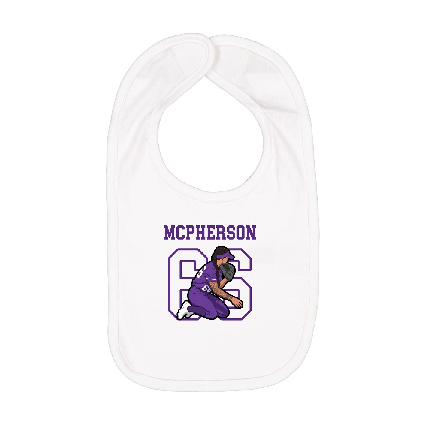 Infant Bib — Shirsey in White