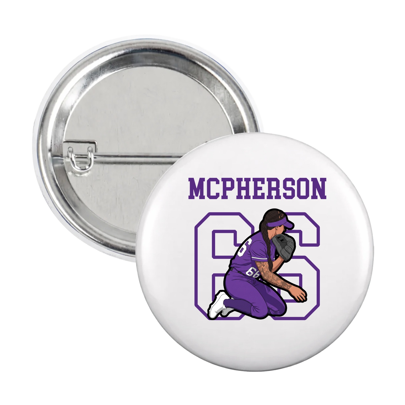 Game Day Button — Shirsey in White