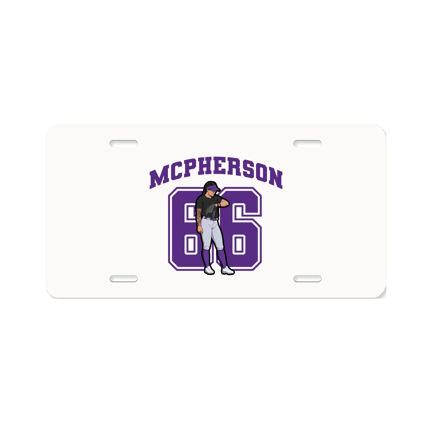License Plate — Number in Classic