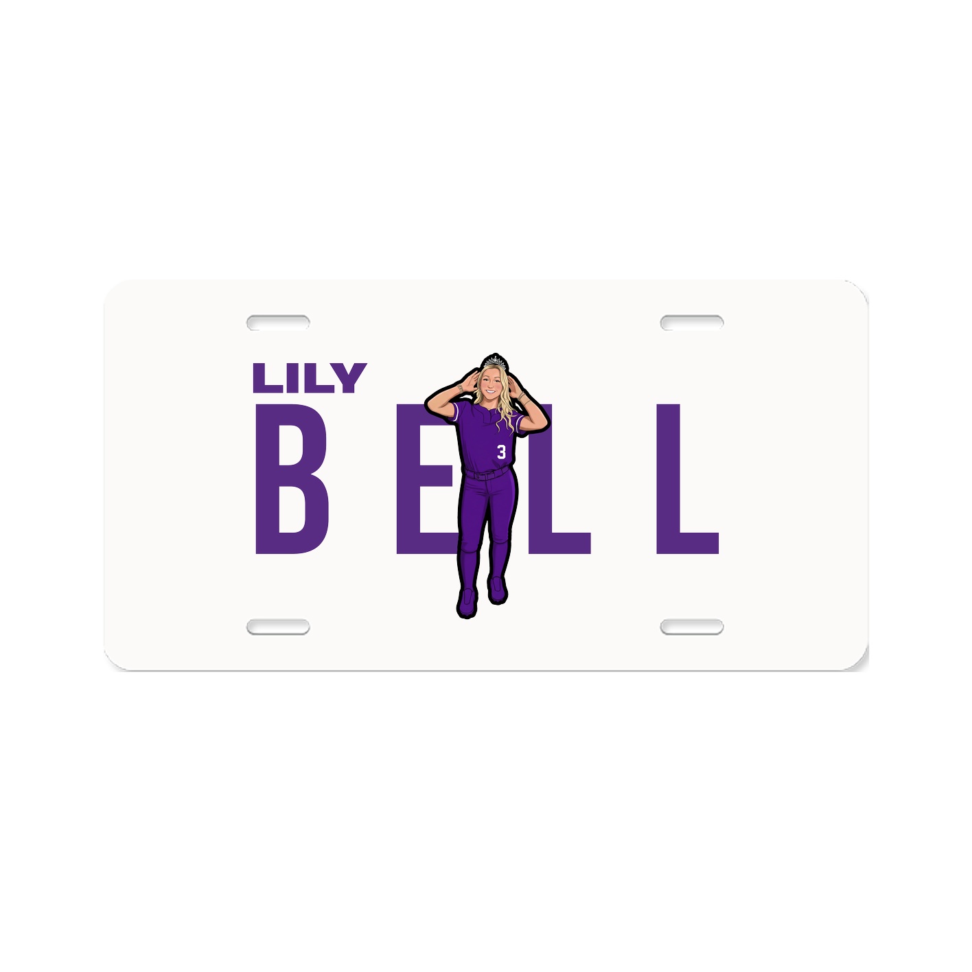 License Plate — Player Name in Classic