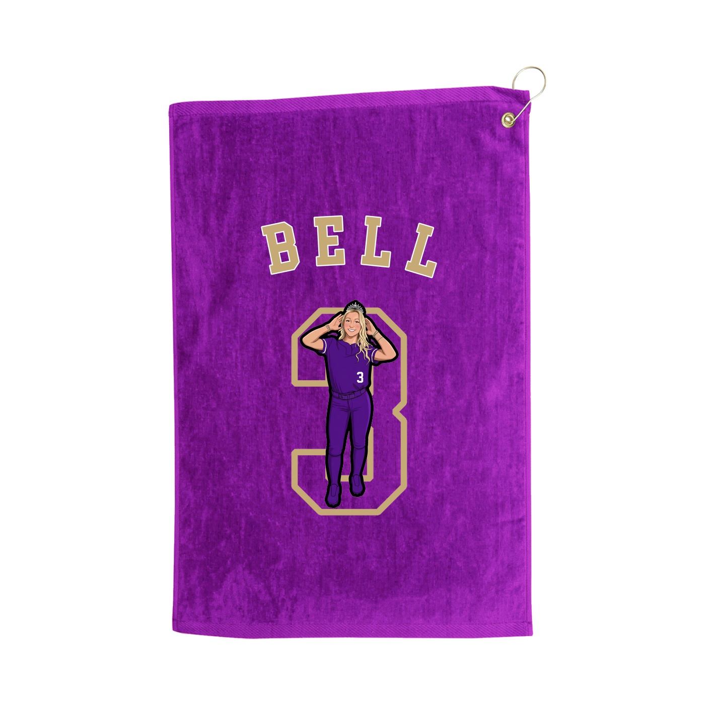 Golf Towel — Shirsey Arch in Purple