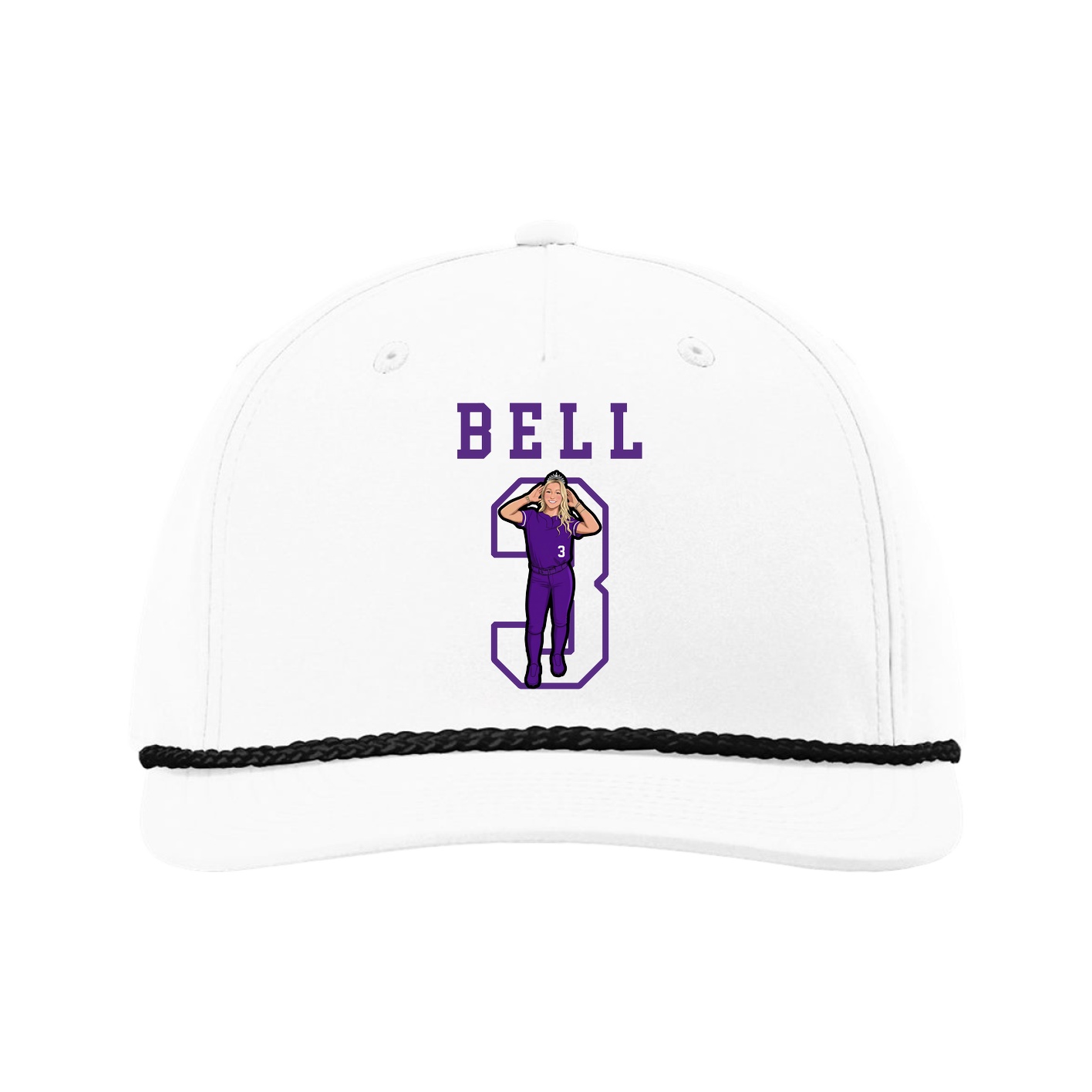 Five-Panel Classic Rope Cap — Shirsey in White