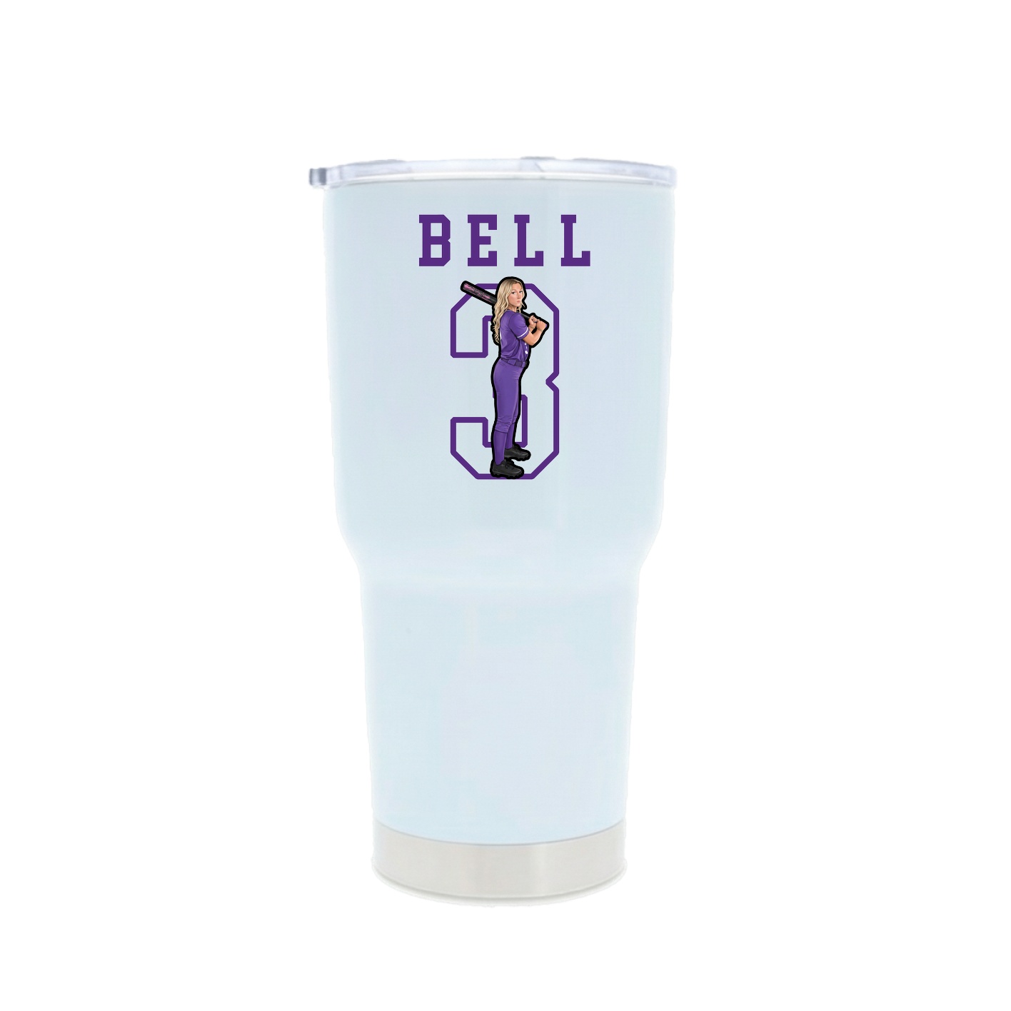 30oz Stainless Steel Tumbler — Shirsey in White