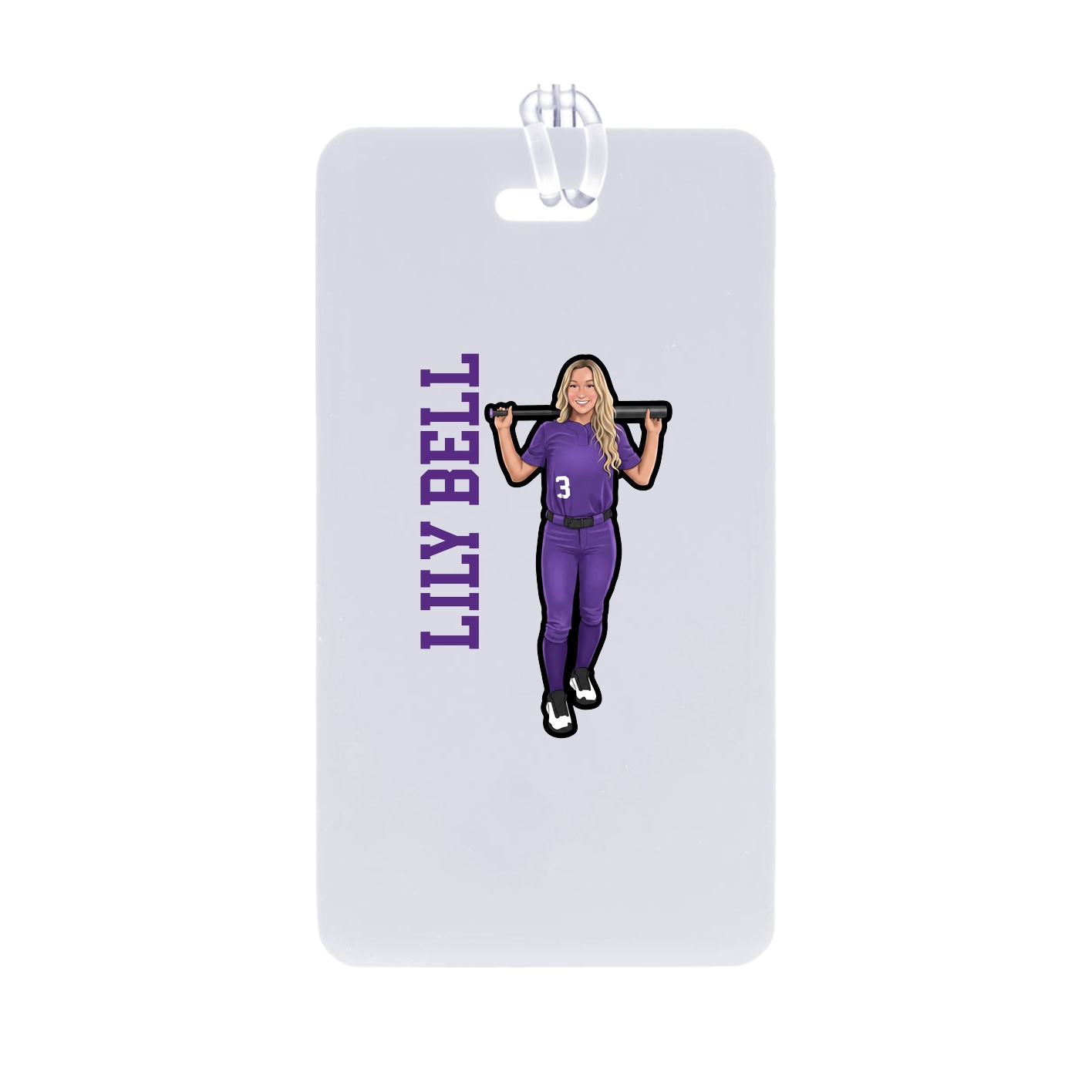Bag Tag — Name Vertical in Classic