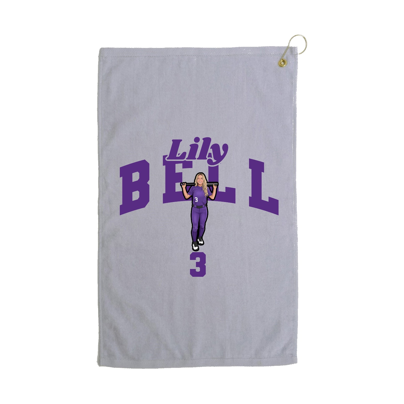 Golf Towel — Signature Arch in Grey